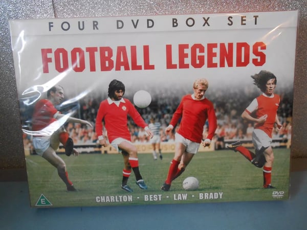 and Football Legends - Best, Brady, Charlton And Law 4 dvd box set Region 2 Brand New