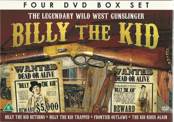 Billy the Kid: 4 DVD Box Set – Legendariske Vilde Vesten Revolvermand