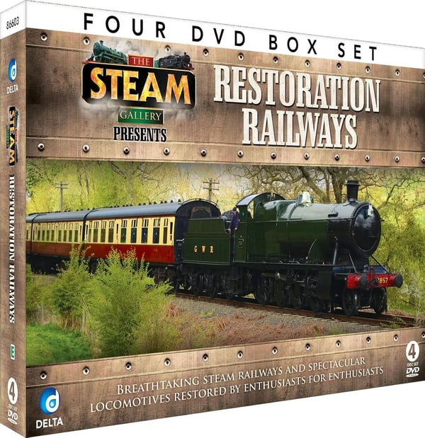 The Steam Gallery Presents Restoration Railways DVD (2014) 4 Disc Box Set. Region 2 Brand New