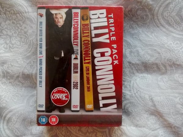 Billy Connolly- Live Stand Up - 4 Live Comedy Shows 3 Discs (DVD) Region 2 Brand New Billy Connolly- Live Stand Up - 4 Live Comedy Shows 3 Discs (DVD) Region 2 Brand New