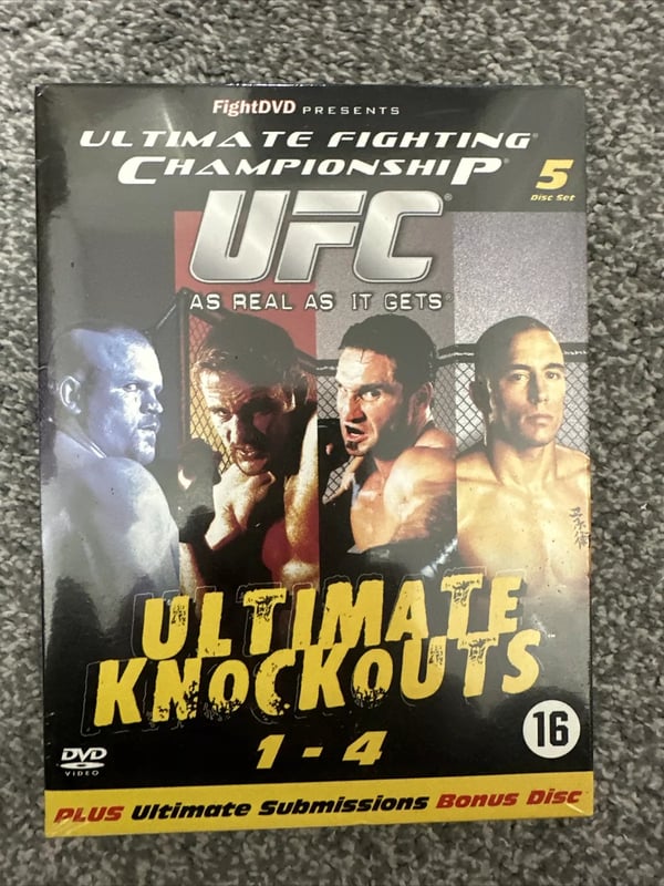 UFC Ultimate Knockouts 1-4 DVD Boxset Dutch Import All In English Region 2 Brand New