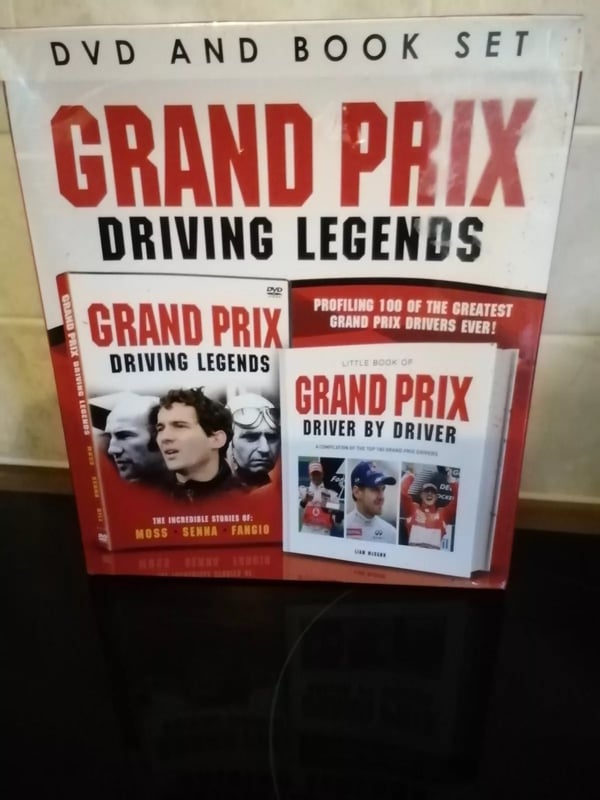 "Grand Prix Driving Legends" DVD and Book Set, in packaging. Region 2 Brand New "Grand Prix Driving Legends" DVD and Book Set, in packaging. Region 2 Brand New