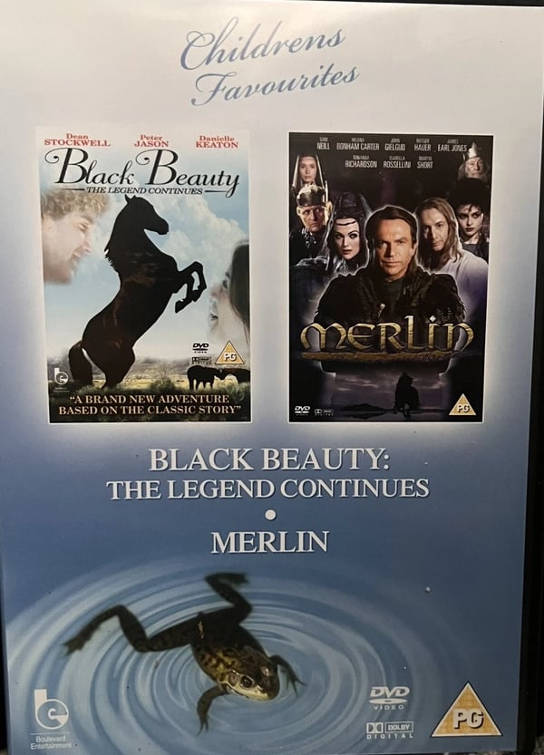 Black Beauty / Merlin X2 DVD Movies Reg 0 256 Mins Region 2 Brand New