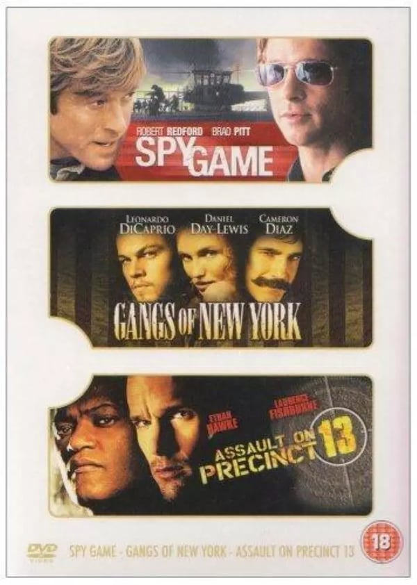 Gangs Of York/Assault On Precinct 13/Spy Game 2001 DVD Region 2 Brand New