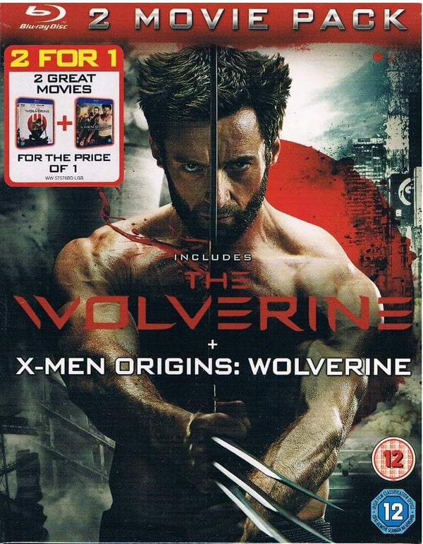 The Wolverine +X-Men Origins:Wolverine 2 Movie Pack Blu-ray Region 2 Brand New