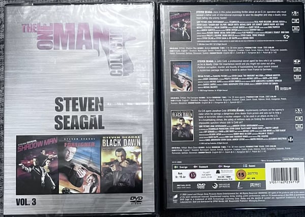 Steven Seagal The ONE MAN COLLECTION VOL 3 Dvd Movies Boxset R2 Region 2 Brand New Steven Seagal The ONE MAN COLLECTION VOL 3 Dvd Movies Boxset R2 Region 2 Brand New