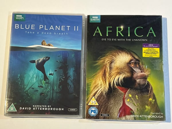 AFRICA & BLUE PLANET II (2) David Attenborough BBC DVD Boks Sæt