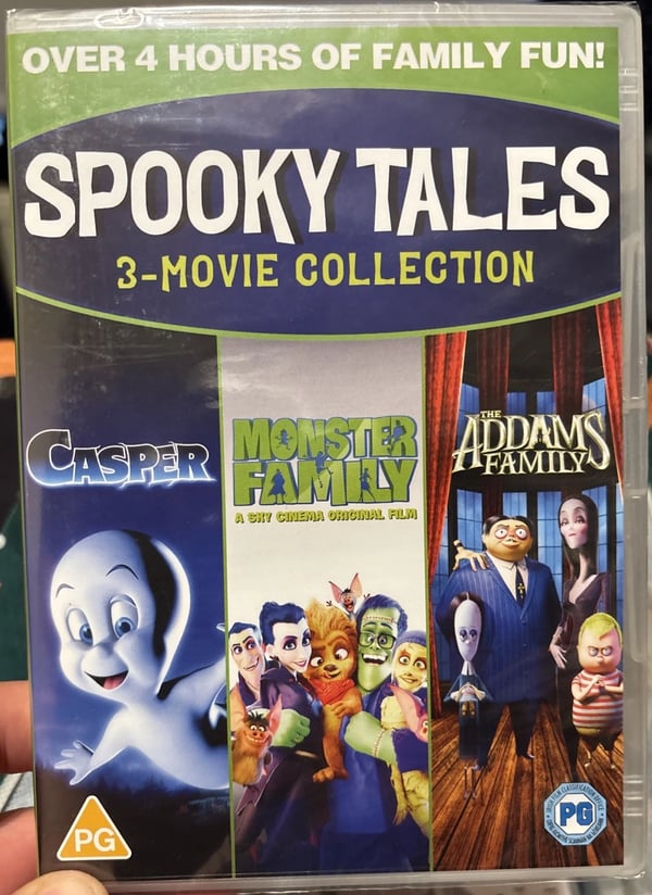 Spooky Tales Addams Fam/Monsters Fam/Casper Kids Children's Family 3 DVD Set Region 2 Brand New