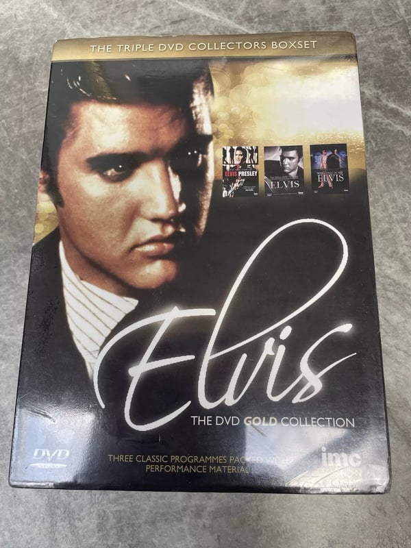 ELVIS PRESLEY : The DVD Gold Collection - Triple Collector's DVD Boxset Region 2 Brand New