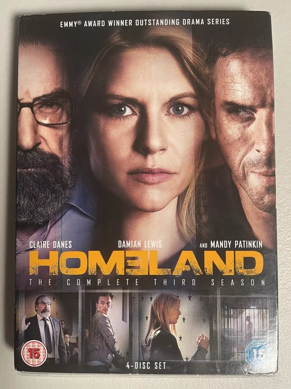 Homeland: The Complete Third Season DVD (2014) Claire Danes cert 15 4 discs Region 2 Brand New Homeland: The Complete Third Season DVD (2014) Claire Danes cert 15 4 discs Region 2 Brand New
