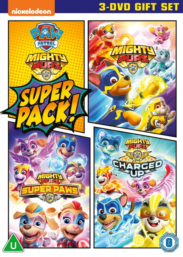 Paw Patrol: Mighty Pups Super Pack [U] DVD Bokssett