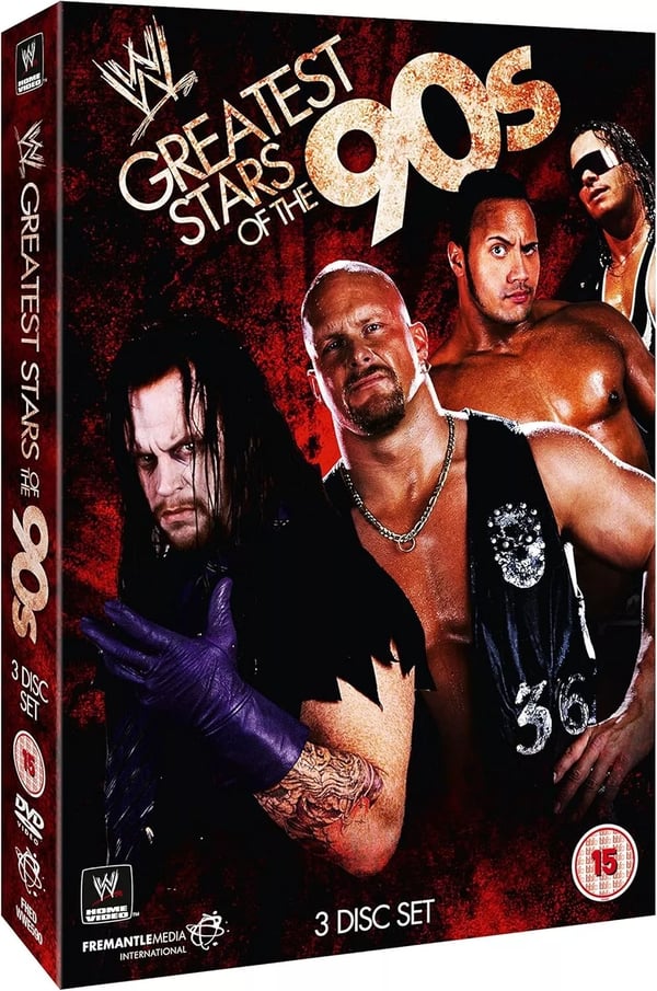 WWE Greatest Stars Of The 90s - 3 levyn DVD-boksisetti