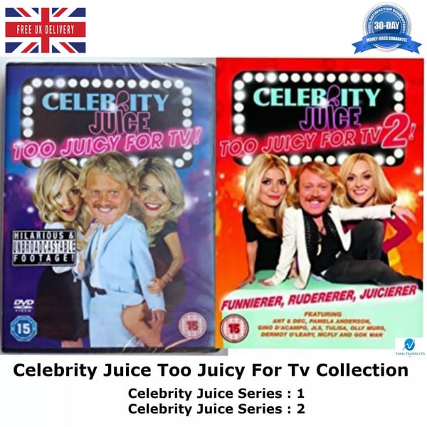 Celebrity Juice: Bang Tidy Too Juicy For TV - Sesong 1 & 2 DVD (Region 2)