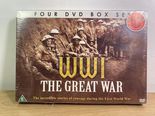 Første verdenskrig – The Great War – Fire disker DVD Bokssett Første verdenskrig – The Great War – Fire disker DVD Bokssett