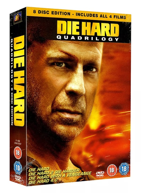 DIE HARD QUARDRILOGY 1-4 BOXSET DVD COMPLETE COLLECTION MOVIE FILM Releas R2 Region 2 Brand New