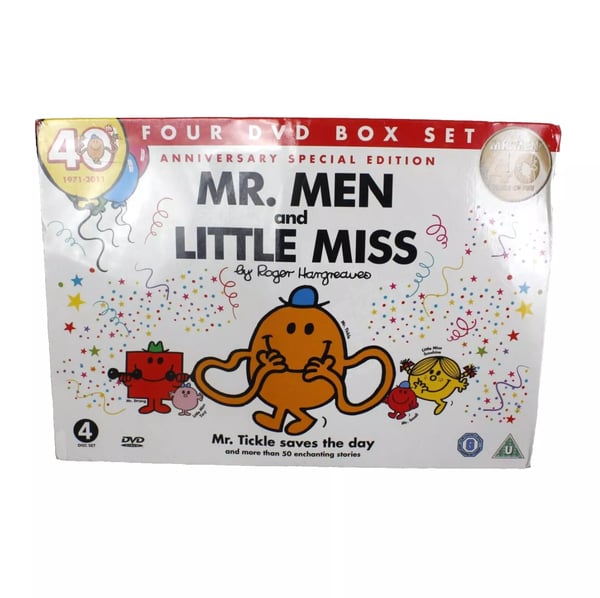 Mr Men And Little Miss - Mr Tickle Saves The Day And 51... 4 DVD Box Set Region 2 Brand New