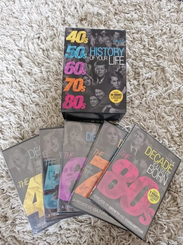 Årtiet du blev født: Historien om dit liv [DVD Boksæt]