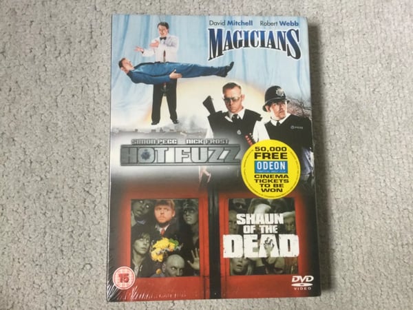 Shaun of the Dead+Hot Fuzz+Magicians 3-DVD Box Set Region 2 Brand New