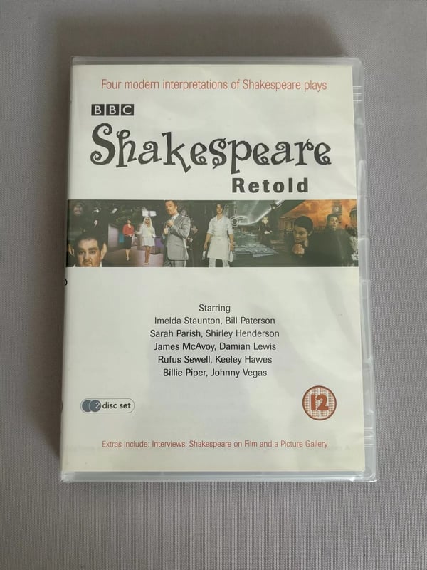 SHAKESPEARE RETOLD 2-DISC DVD (VARIOUS ACTORS) GENUINE Region 2 Brand New