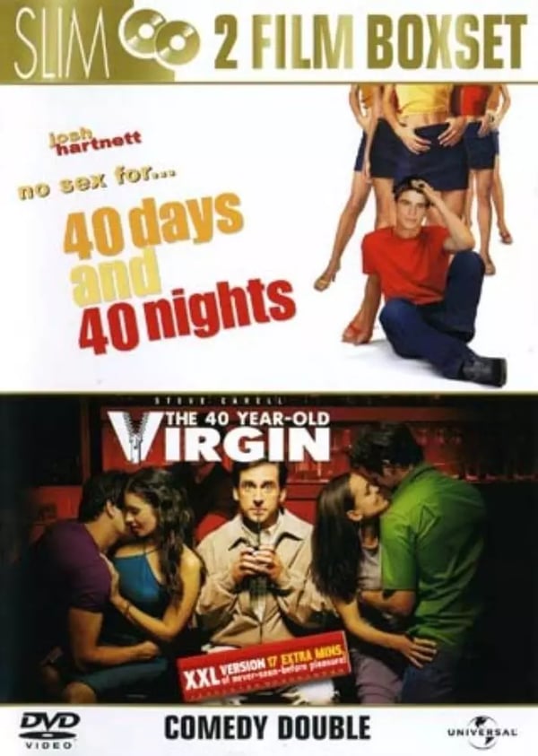 40 Days And 40 Nights / 40 Year-Old Virgin DVD Comedy Steve Carell/Josh Hartnett Region 2 Brand New