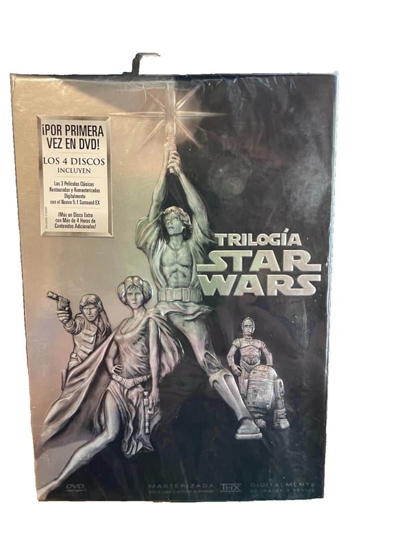 star wars trilogia 4 disc DVD Box Set . Spanish Release. Region 2 Brand New star wars trilogia 4 disc DVD Box Set . Spanish Release. Region 2 Brand New