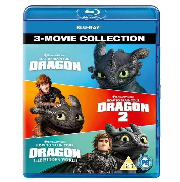 How to Train Your Dragon: 3-Movie Collection [PG] Blu-ray Box Set Region 2 Brand New