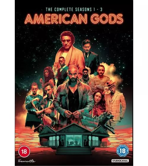 American Gods: Kompletta Säsonger 1-3 (2021) DVD Box Set