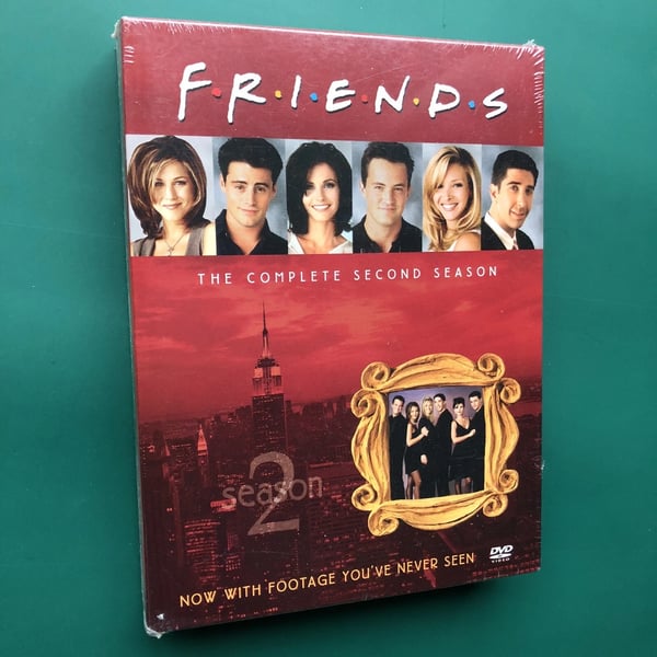 FRIENDS Sesong 2 DVD Boxset - Matthew Perry, 4 plater