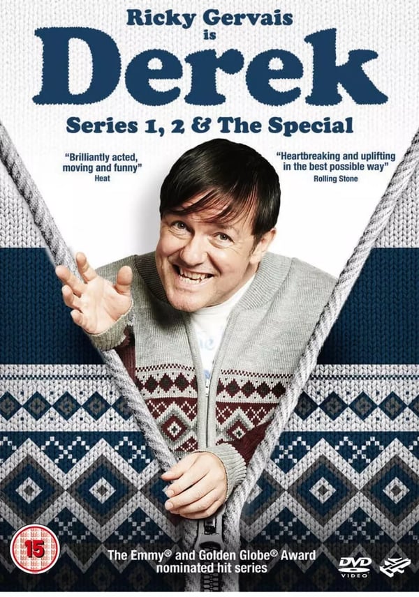 DEREK COMPLETE SERIES 1 & 2 DVD Ricky Gervais Karl Pilkington Release R2 Region 2 Brand New