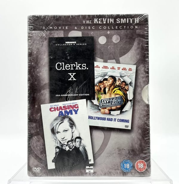 Kevin Smith Clerks Jay and Silent Bob Strike Back Chasing Amy 3 Movie Box Set Region 2 Brand New Kevin Smith Clerks Jay and Silent Bob Strike Back Chasing Amy 3 Movie Box Set Region 2 Brand New