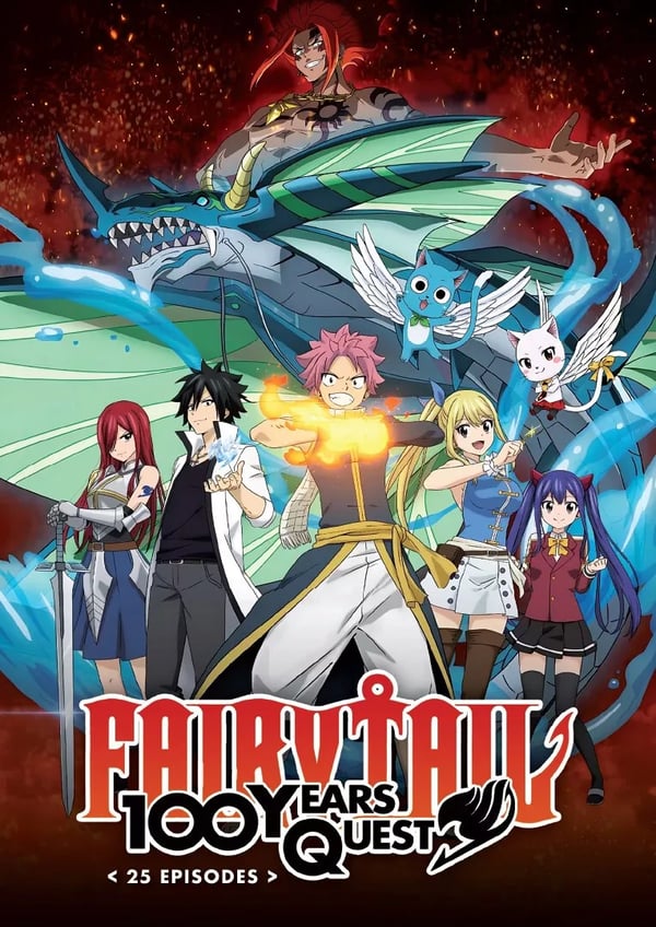 Fairy Tail: 100 Years Quest - Anime TV DVD (Episoder 1-25) (Engelsk tale)