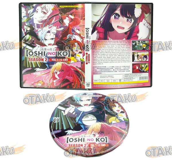 OSHI NO KO (SEASON 2) - ANIME TV SERIES DVD (1-13 EPS) (ENG DUB) SHIP FROM Region 2 Brand New