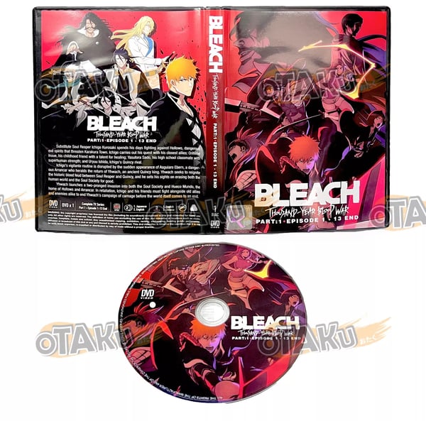 BLEACH - THOUSAND-YEAR BLOOD WAR (PART 1) - DVD (1-13 EPS) ENG DUB, SHIP FROM Region 2 Brand New