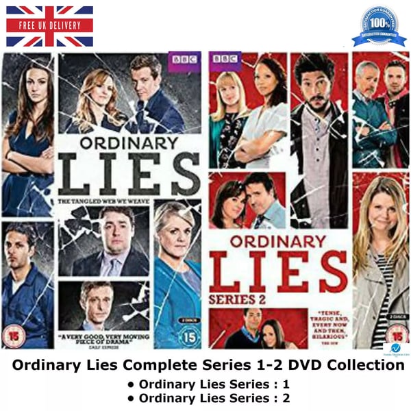Ordinary Lies - Komplet Samling 1-2 BBC Drama TV-serie R2 DVD Ordinary Lies - Komplet Samling 1-2 BBC Drama TV-serie R2 DVD