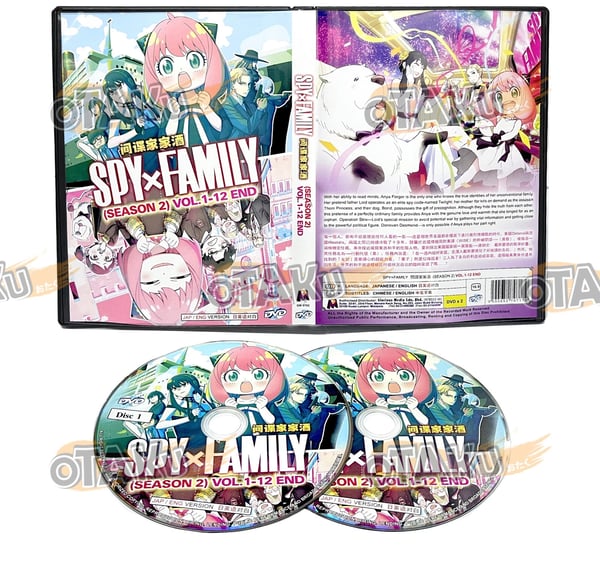 SPY×FAMILY (Kausi 2) - Anime TV-sarja DVD (1-12 jaksoa, englanniksi dubattu) SPY×FAMILY (Kausi 2) - Anime TV-sarja DVD (1-12 jaksoa, englanniksi dubattu)