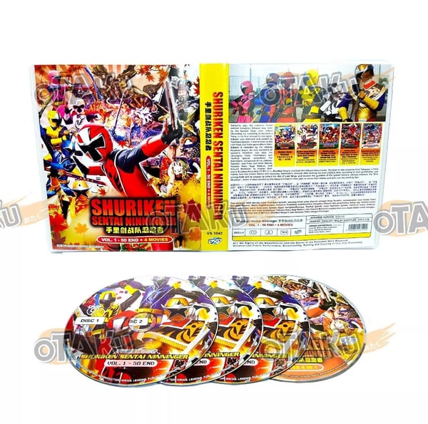 SHURIKEN SENTAI NINNINGER - TV SERIES DVD (1-50 EPS + 4 MOVIES) SHIP FROM Region 2 Brand New