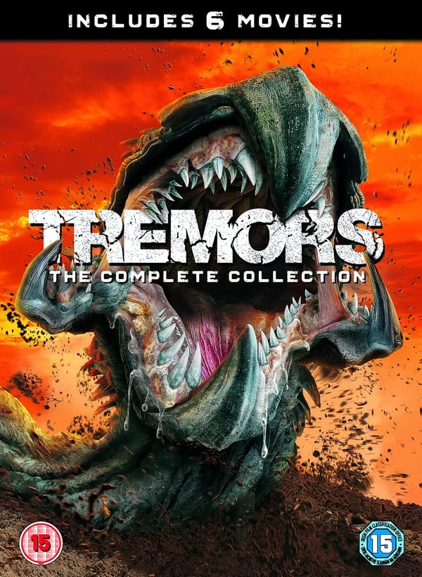 Tremors - Komplet 6-filmsamling DVD med Kevin Bacon, Fred Ward Tremors - Komplet 6-filmsamling DVD med Kevin Bacon, Fred Ward
