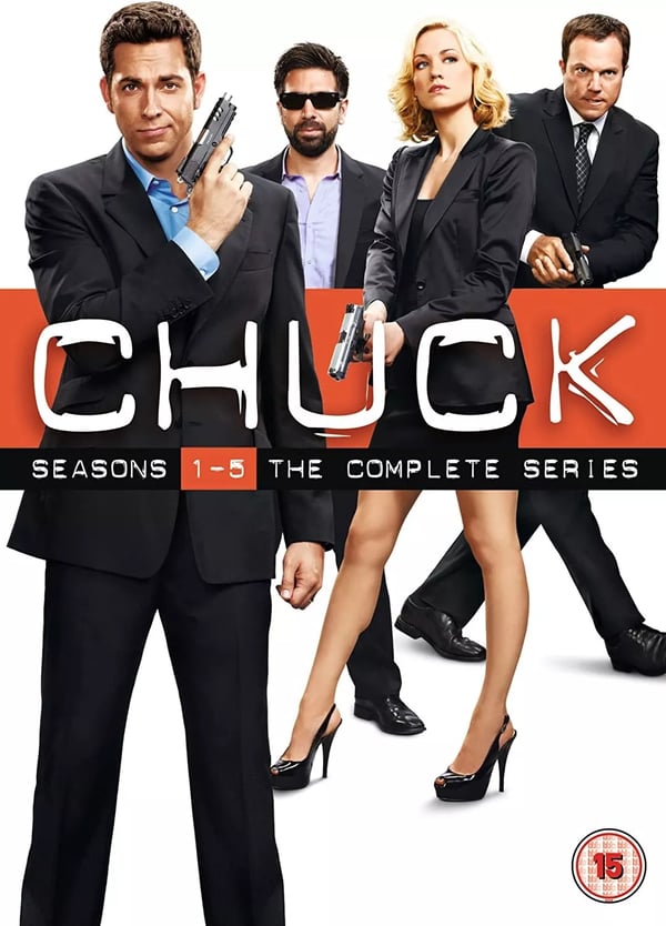CHUCK COMPLETE SERIES 1-5 DVD COLLECTION Box Set Season 1 2 3 4 5 Release Region 2 Brand New