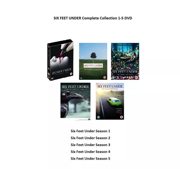 6 SIX FEET UNDER Complete Collection Series 1-5 DVD All Season 1 2 3 4 5 Rel Region 2 Brand New