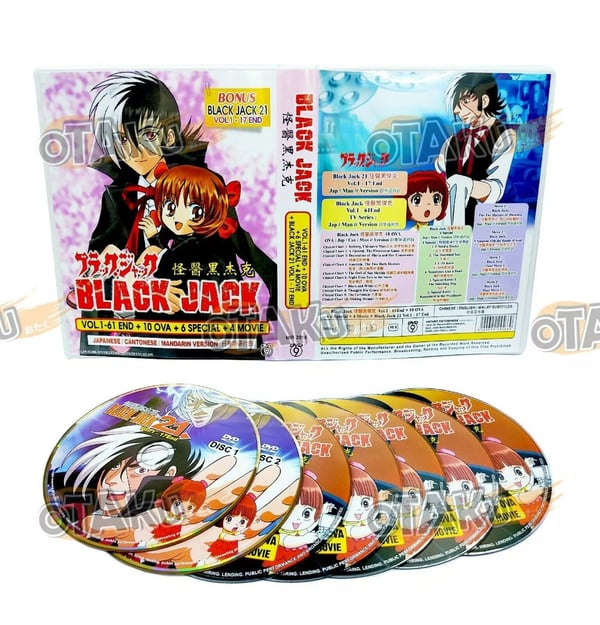 Black Jack - Anime TV-serie DVD (1-78 afsnit + OVA + special + film)