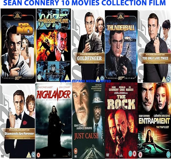 SEAN CONNERY 10 MOVIES COLLECTION FILM Release R2 Region 2 Brand New