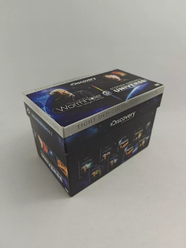 UNIVERSE WITH STEPHEN HAWKING + THROUGH THE WORMHOLE MORGAN FREEMAN DVD Box Set