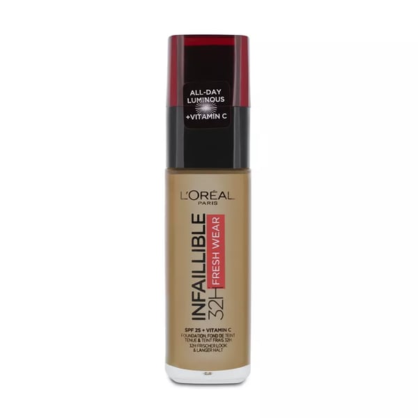 L'Oreal Infallible 32H Fresh Wear Foundation Transfer-Proof 365 Deep Golden