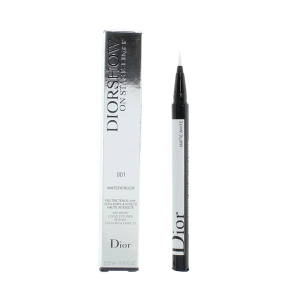 Dior White Eyeliner Diorshow On Stage Liner Pen 001 Matte White Waterproof