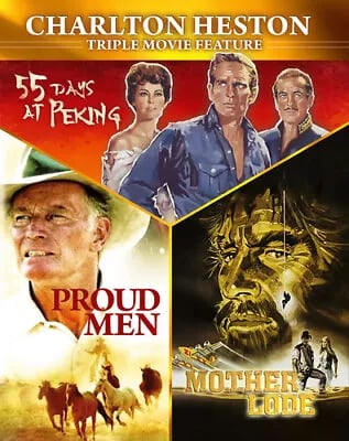 Charlton Heston Triple Bill [12] Blu-ray Brand New