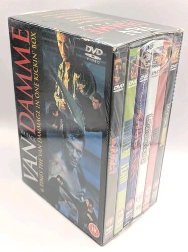VAN DAMME SIX PACK DVD BOX SET (2003) PAL REGION 2 SIX FILMS JEAN-CLAUDE Brand New