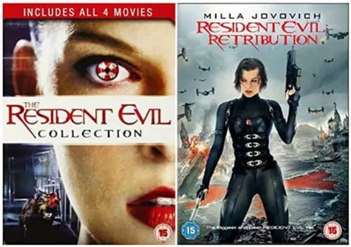 RESIDENT EVIL COMPLETE MOVIES 1-5 DVD COLLECTION 1 2 3 4 5 FILM R2 Region 2 Brand New