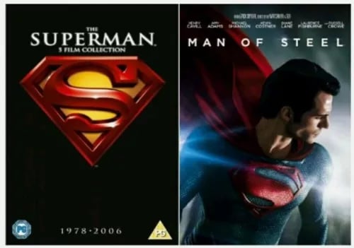 SUPERMAN COMPLETE DVD BOXSET ALL 6 MOVIES PART 1 2 3 4 MAN OF STEEL R2 Region 2 Brand New