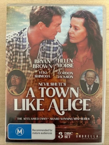 A Town Like Alice (1981) Bryan Brown, Helen Morse - 3 DVD set Compatible Region 2 Brand New A Town Like Alice (1981) Bryan Brown, Helen Morse - 3 DVD set Compatible Region 2 Brand New