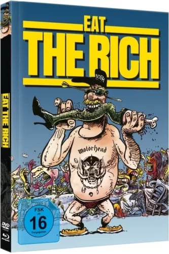 Eat the Rich (1987) (Cover B, Limited , Mediabook, Blu-ray + DVD) Motorhead Region 2 Brand New